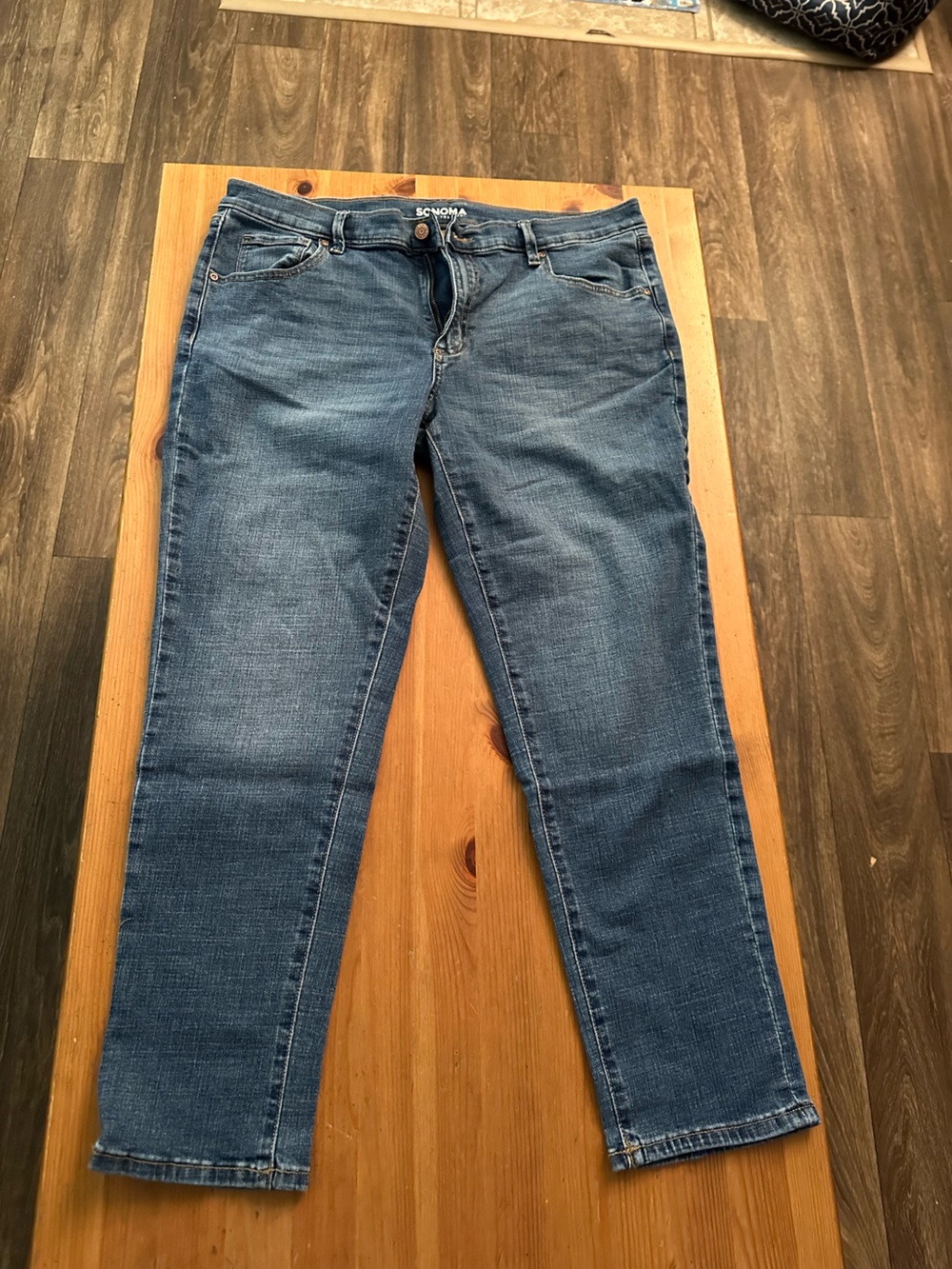 Sonoma Straight-Leg Blue Denim Jeans